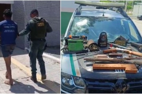 Polícia fecha oficina clandestina de armas de fogo e prende homem no Ceará