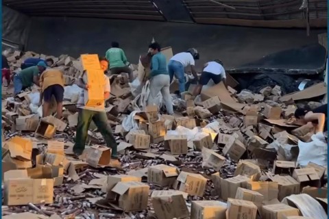 Tombamento de Veículo na BR-Km 197, Forquilha no Ceará