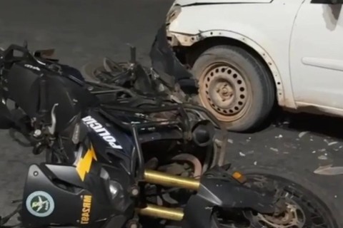 Acidente de trânsito registrado na cidade Camocim no Ceará