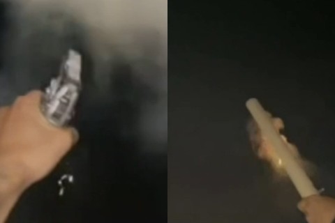 Criminosos atiram para o alto e soltam fogos de artifício para anunciar união de facções no Ceará