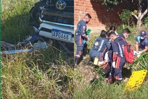 Acidente no Sítio Lagoa, em São Benedito, deixa homem em estado gravíssimo