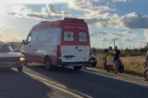 Acidente na localidade de Santo Antônio, zona rural de Boa Viagem-CE
