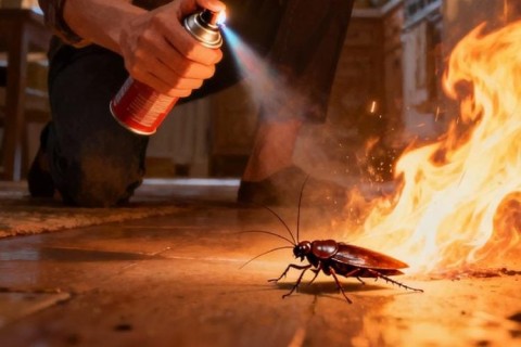 Mulher tenta queimar barata, fogo se espalha e mata vizinha