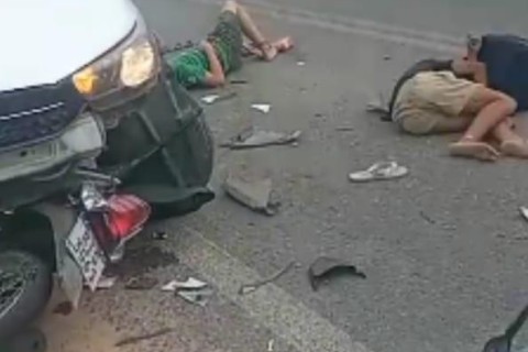 Colisão na Vila São Pedro deixa duas pessoas feridas no interior do Ceará