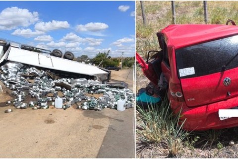 Instrutor de beach tennis morre em colisão entre carro e caminhão no Ceará