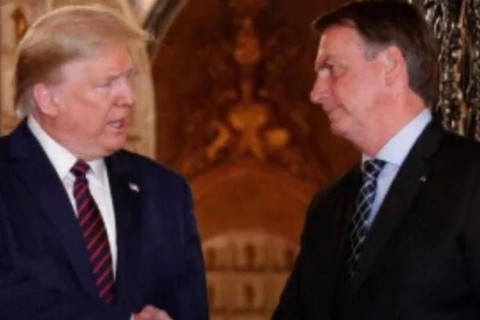 Presidente Trump pode visitar Bolsonaro no Brasil; articulação estaria sendo conduzida por Eduardo Bolsonaro