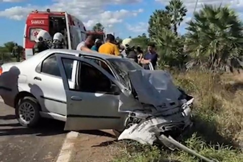 Acidente de trânsito no interior do Ceará