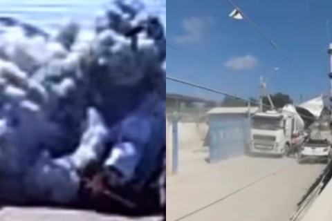 Caminhão betoneira explode em Fortaleza-CE e força do impacto impressiona