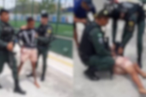 Jovem é detido e resiste à abordagem policial na Grande Fortaleza-CE