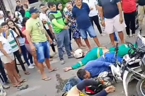 Acidente de trânsito na cidade de Maranguape no Ceará