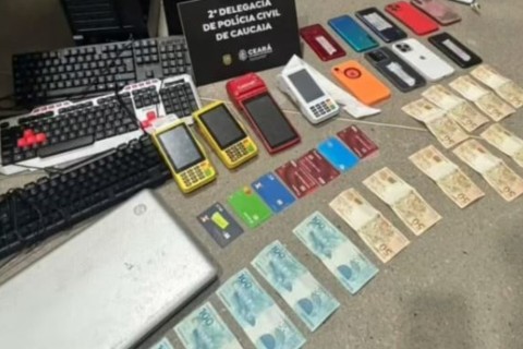 Grupo é preso na Grande Fortaleza por aplicar golpes virtuais contra instituições financeiras