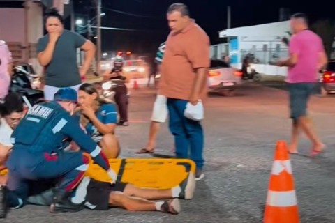 Colisão entre motos deixa feridos em cruzamento movimentado de Crateús-CE