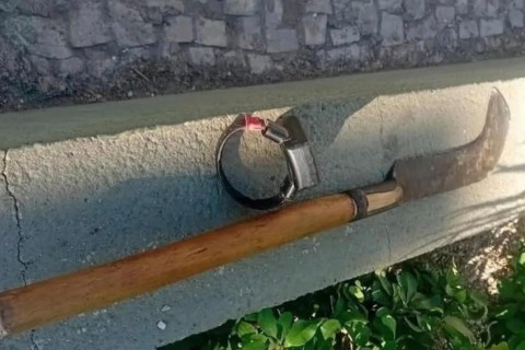 Homem é preso em flagrante após tentar matar a prima com uma foice em Boa Viagem-CE