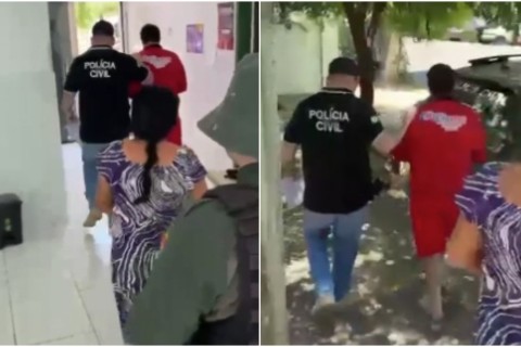 Pai suspeito de estuprar a própria filha e mãe conivente com o crime são presos no interior do Ceará