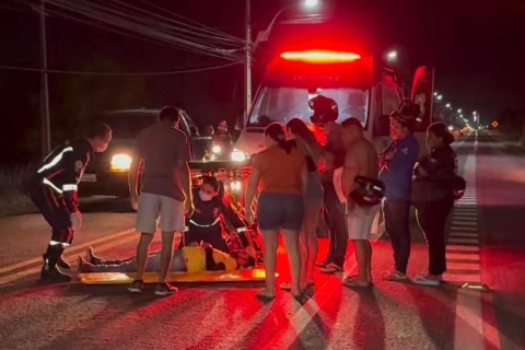 Acidente de trânsito na cidade de Limoeiro do Norte-CE