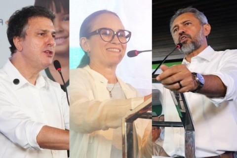 Camilo Santana, Fernanda Pacobahyba e Elmano inauguram creches e escolas em três municípios do Ceará