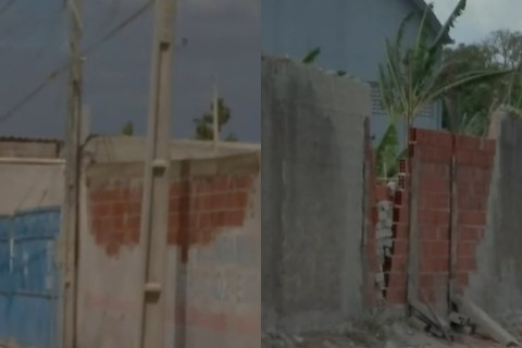 Explosão de caminhão de cimento derruba postes e destrói muros, em Fortaleza-CE